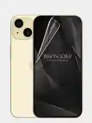 Прозрачный 1-2 шт плёнка для iPhone 15, Pro, Max защитная гидрогелевая BROSCORP, тонкая, не стекло