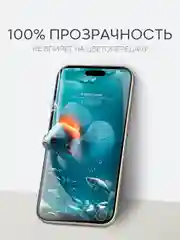 Прозрачный 1-2 шт плёнка для iPhone 15, Pro, Max защитная гидрогелевая BROSCORP, тонкая, не стекло