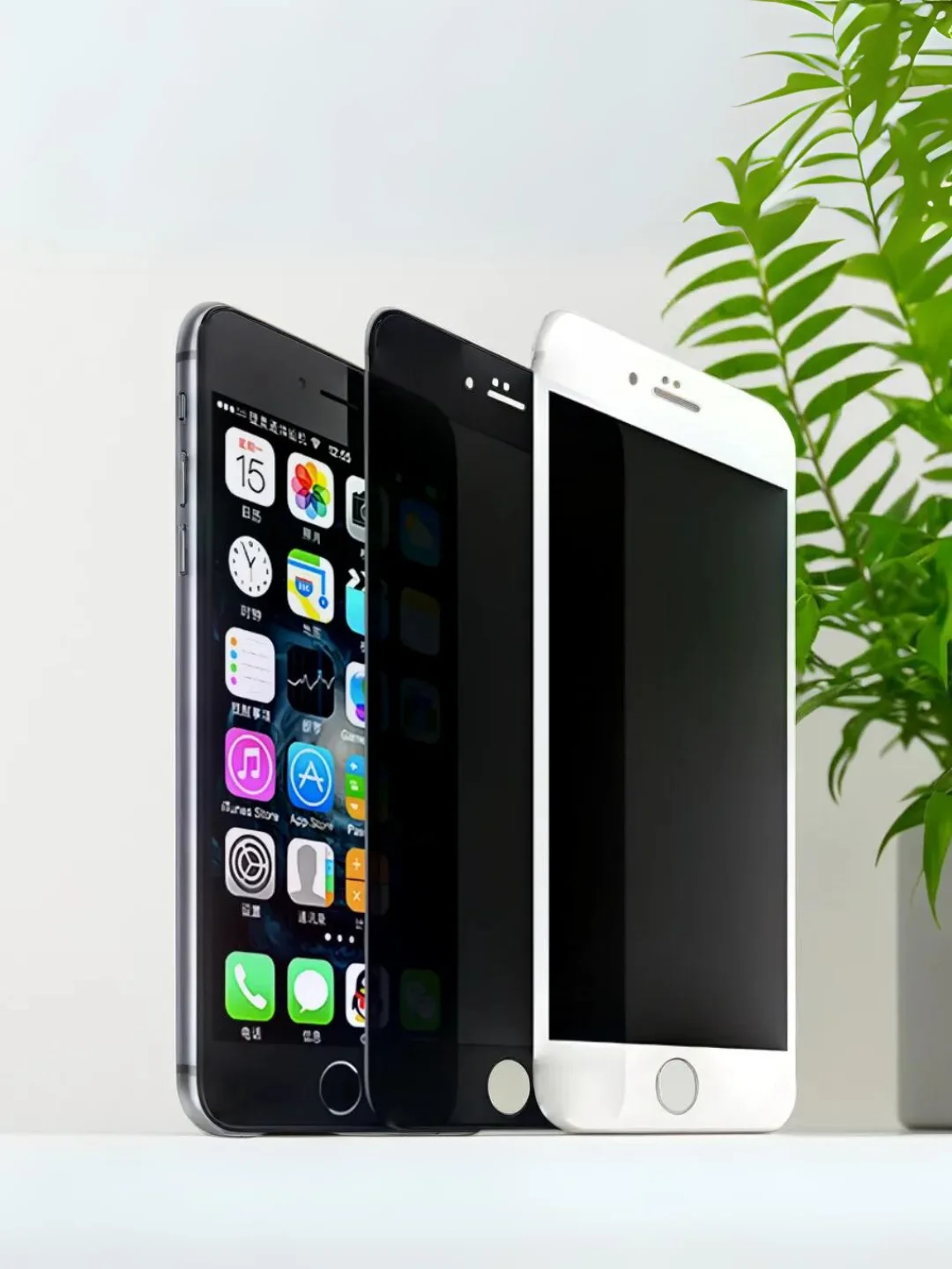 Защитное стекло для iPhone 11/XR/12/13/14/15/XS/6/7/8/SE/Pro/Max/Plus/Mini, антишпион