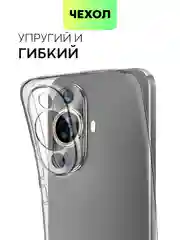 Прозрачный чехол для Huawei Nova 12S/12 Lite/12 Active Edition/11 силиконовый BROSCORP, защита камер