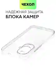 Прозрачный чехол для Huawei Nova 12S/12 Lite/12 Active Edition/11 силиконовый BROSCORP, защита камер