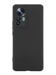 Черный чехол для Xiaomi 12 Pro / 12S Pro силиконовый BROSCORP тонкий матовый, покрытие soft-touch