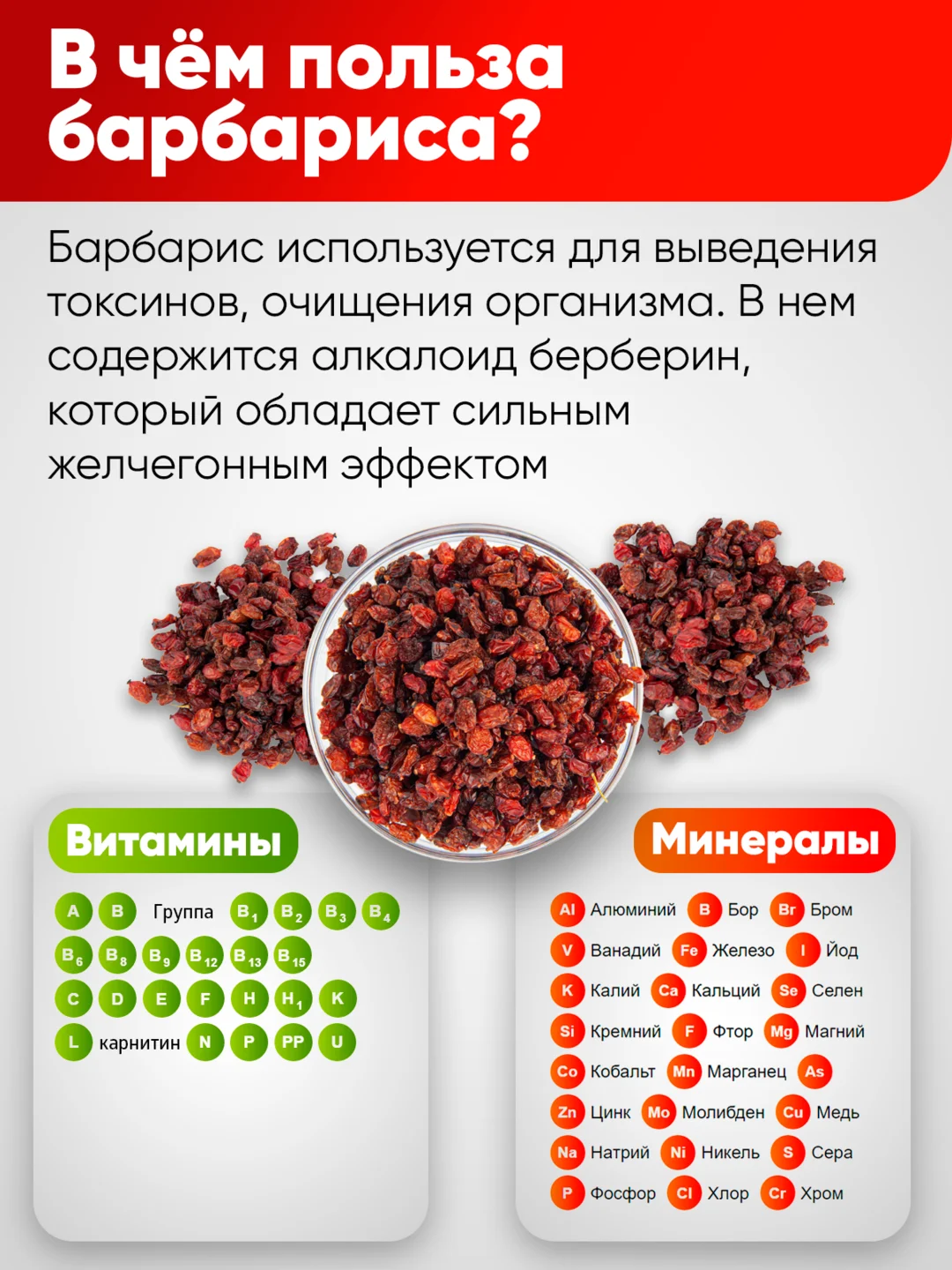 Барбарис сушеный Narmak, 75 г
