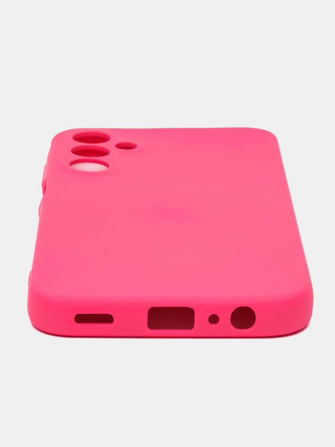 Розовый чехол Silicone Cover для Samsung Galaxy A15 (Самсунг Галакси А15), силиконовый
