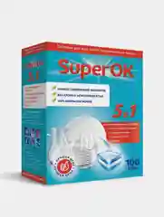 Таблетки для посудомоечной машины SuperOK "All in 1", 100 штук