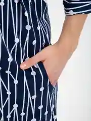 Синий халат рубашка для дома LILIANS