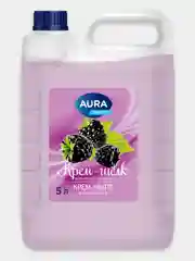 Жидкое крем мыло для рук ШЁЛК и ЕЖЕВИКА 5 литров, AURA FAMILY