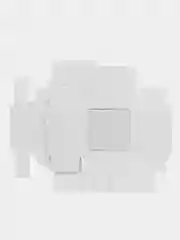 Коробка для конфет 4 шт, с окном, белая 12,5 х 12,5 х 3,5 см