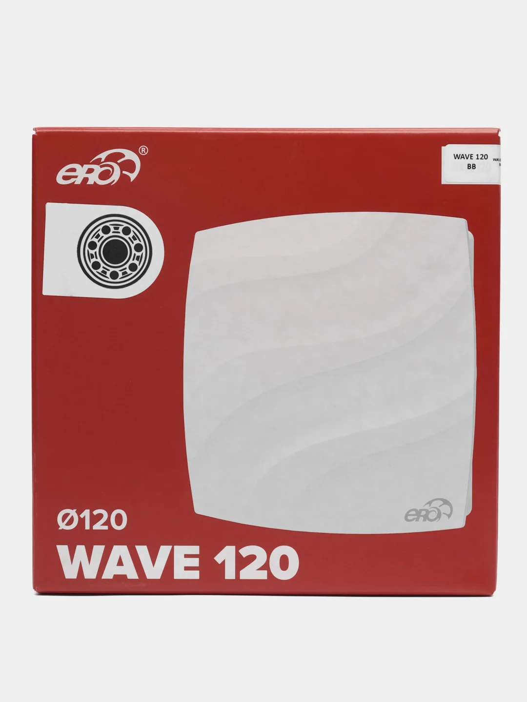 Вытяжной вентилятор ERA WAVE 120 BB c двигателем на шарикоподшипниках  D120