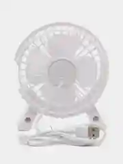 Белый вентилятор настольный мини, бесшумный, питание USB