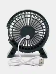 Зеленый вентилятор настольный мини, бесшумный, питание USB