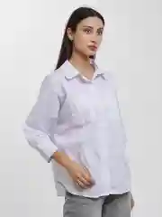 Молочный рубашка женская хлопок