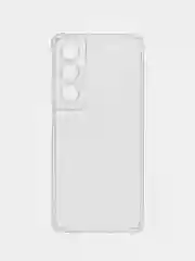Прозрачный чехол для Realme C65 (Реалми С65), прозрачный противоударный черный с защитой камеры