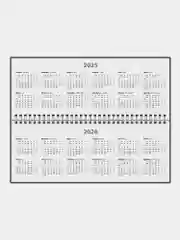 Еженедельник датированный 2025 Staff, 116050, планинг, планер, 285х112 мм, настольный