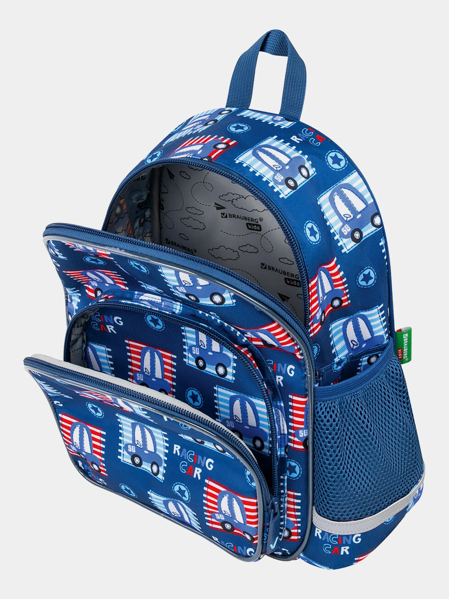 Рюкзак детский Brauberg Kids Play, для мальчика, 1 отделение, 3 кармана, 29 х 23 х 12 см