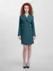 Зеленый платье пиджак женский