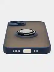 Синий чехол с кольцом для iPhone 12 Pro / 12 Pro Max / 13