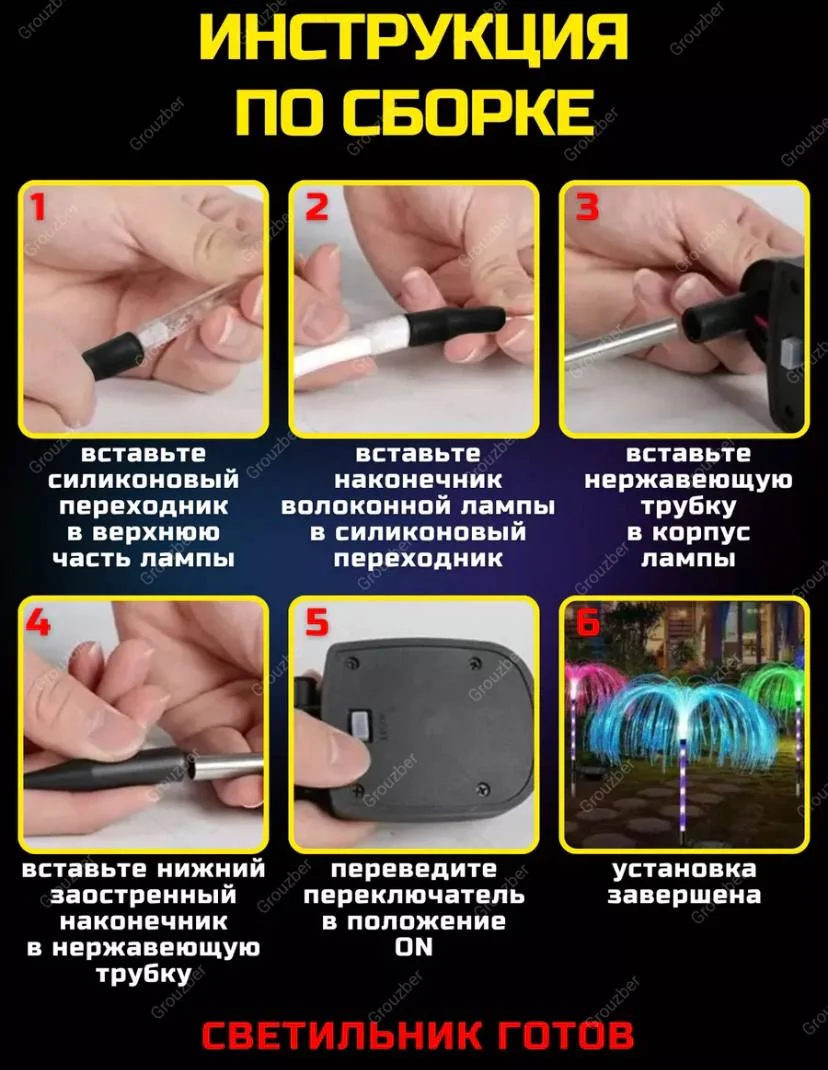 Красный садовый светильник на солнечных батареях для дачи и сада, фонарь Медуза,уличный светлячок