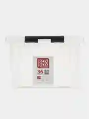 Контейнер для хранения RoxBox с крышкой 36л, 50х39х25 см, прозрачный, пластиковый