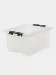 Контейнер для хранения RoxBox с крышкой 36л, 50х39х25 см, прозрачный, пластиковый