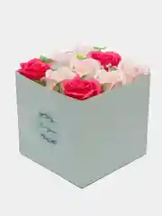 Мятный букет из вспененного мыла , подарок на Новый год маме,сестре,коллеге ,подарочный набор