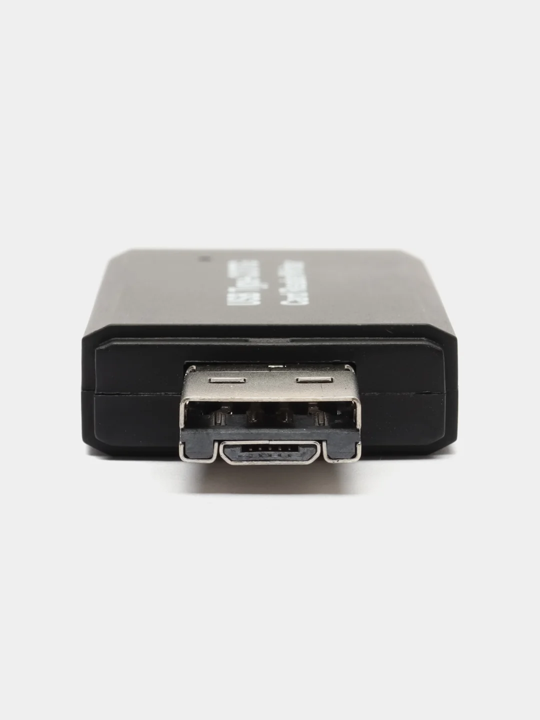 Черный картридер Type c, lightning, usb,microusb, картридер sd, microsd, универсальный картридер