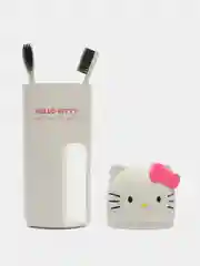 Белый набор зубных щёток с футляром Hello Kitty, My Melody, Kuromi щётка Куроми, Хэллоу Китти