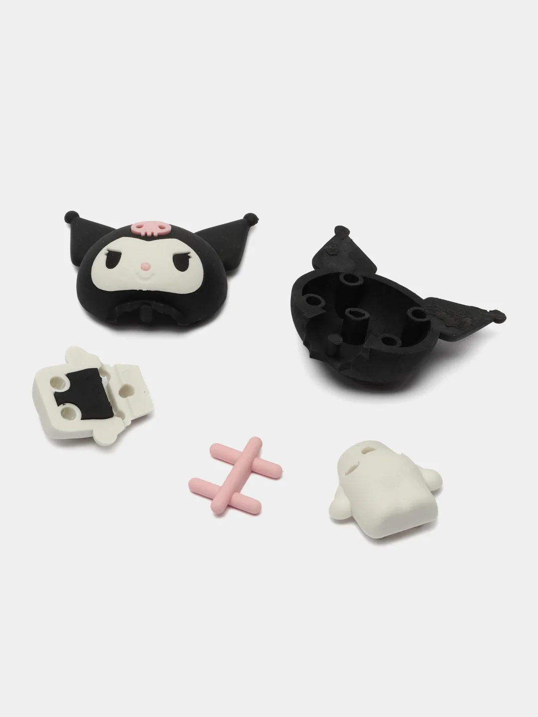 Черный фигурка Куроми, Май Мелоди разборная, сборная модель Kuromi, My Melody, Hello Kitty