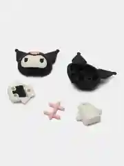 Черный фигурка Куроми, Май Мелоди разборная, сборная модель Kuromi, My Melody, Hello Kitty