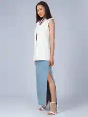 Белый жилет женский, классический