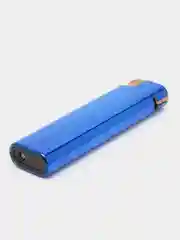 Синий зажигалка металлическая, газовая, автоген, заправляемая