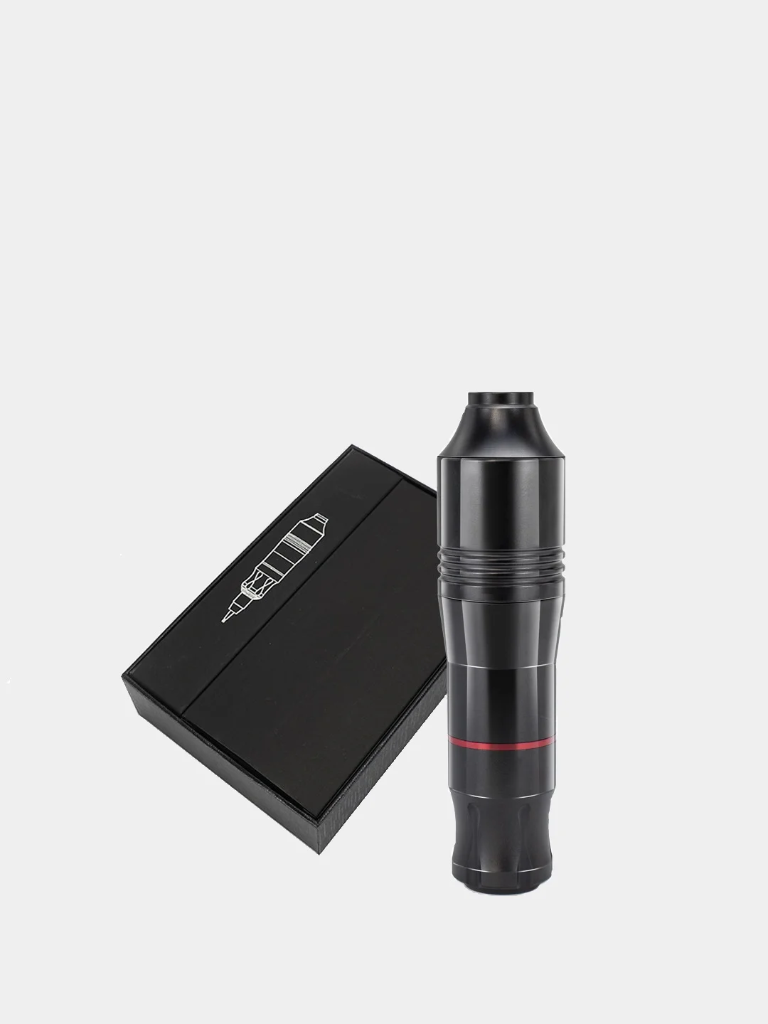 Черный машинка для тату, татуажа, клип корд, с RCA разъемом