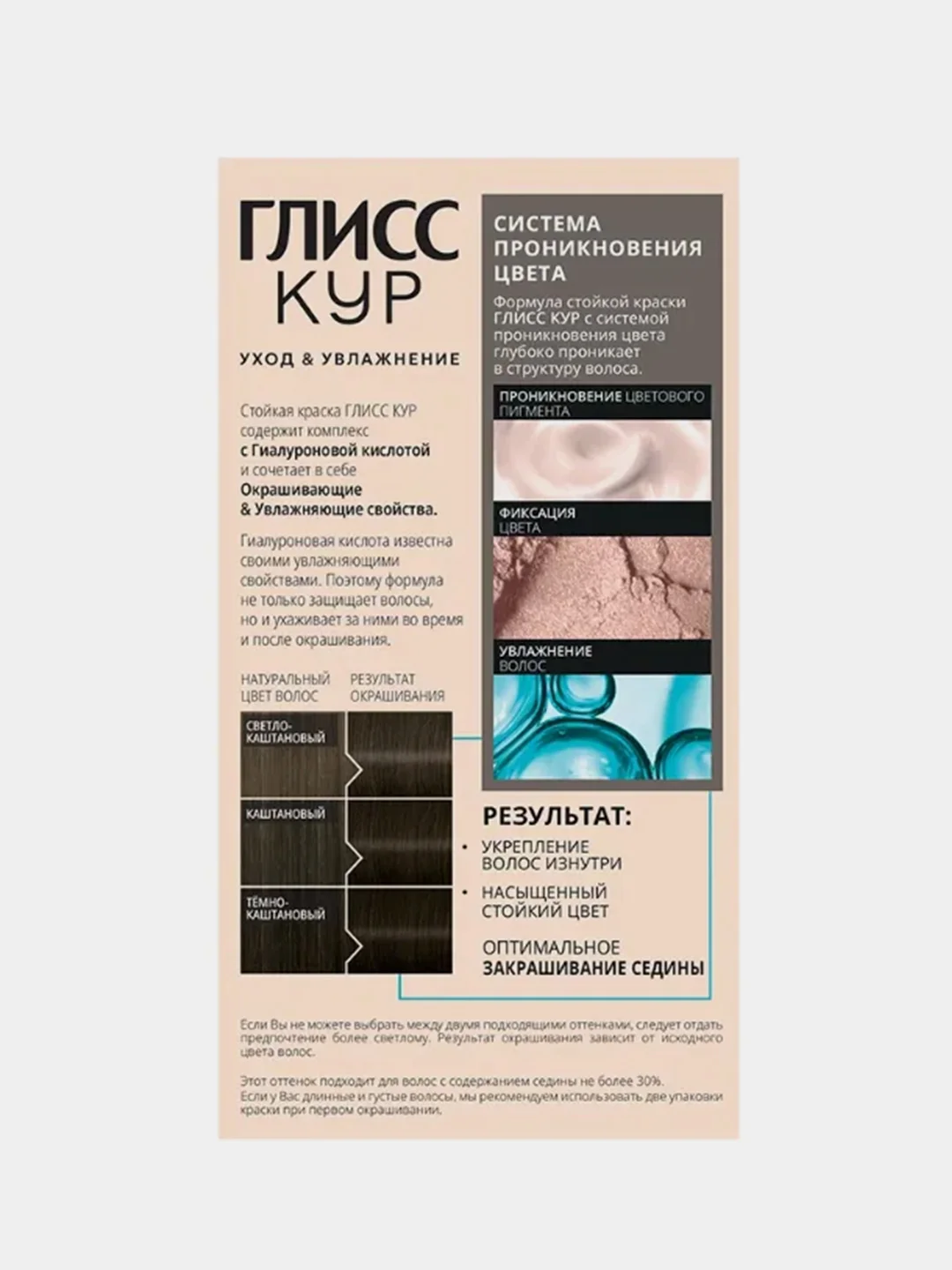 ГЛИСС КУР Стойкая краска для волос тон 5-1 Холодный каштановый