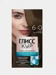 ГЛИСС КУР Стойкая краска для волос тон 6-0 Светло-каштановый
