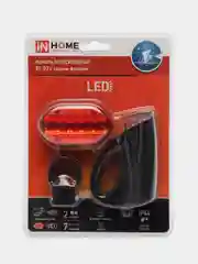 Комплект велосипедных фонарей на батарейках 5LED(100lm) 30м/5м, 3реж/7реж, IP44, 4AAA/2AAA