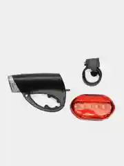 Комплект велосипедных фонарей на батарейках 5LED(100lm) 30м/5м, 3реж/7реж, IP44, 4AAA/2AAA