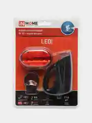 Комплект велосипедных фонарей на батарейках 5LED(100lm) 30м/5м, 2реж/7реж, IP44, 3AAA/2AA