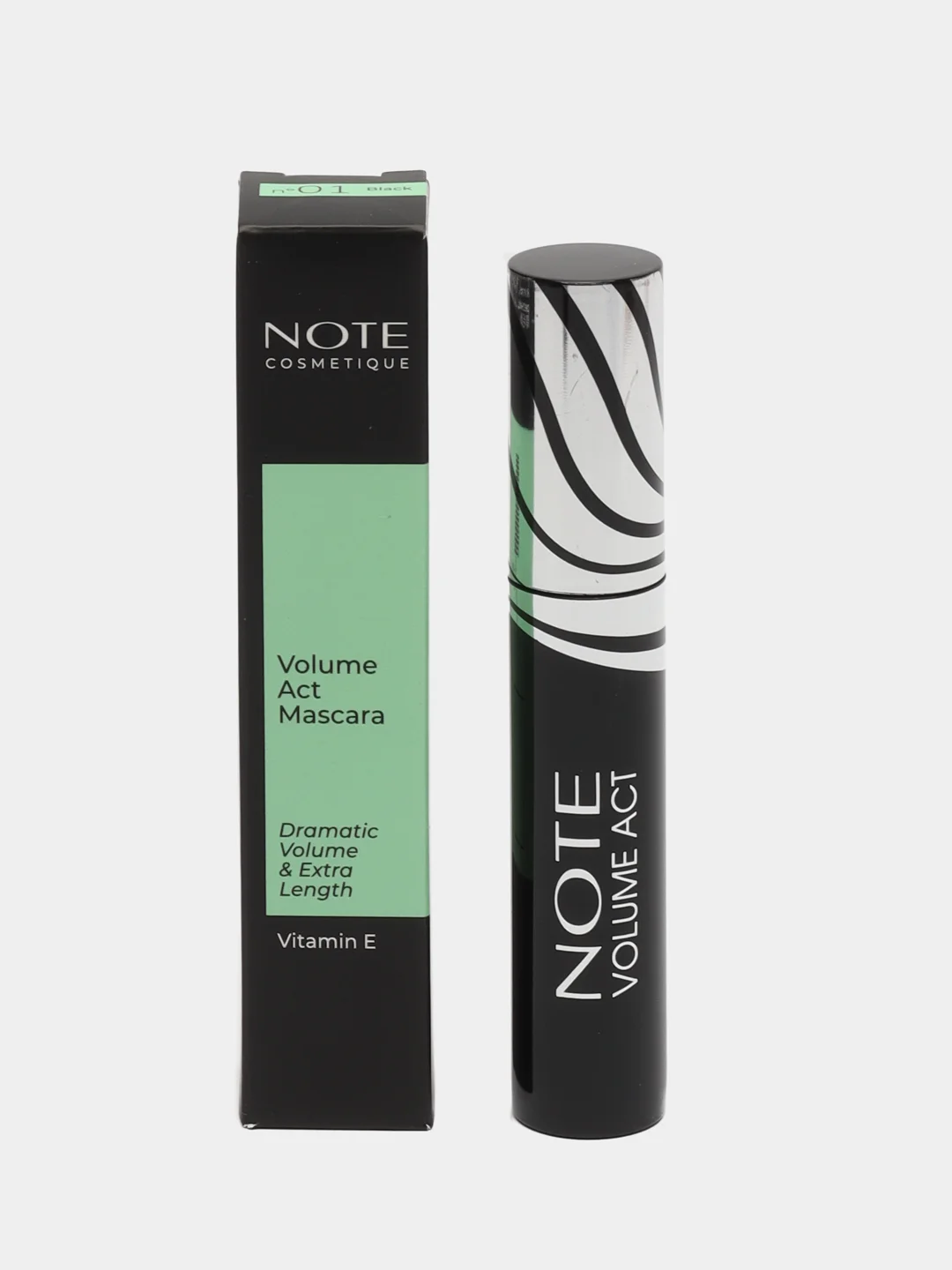 Черный тушь для объема ресниц NOTE Cosmetique volume act mascara