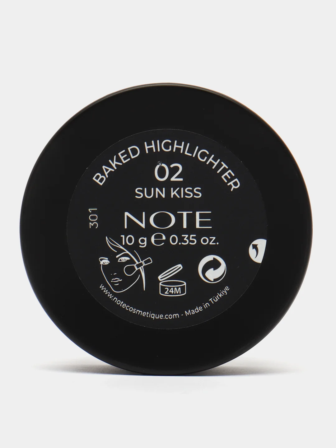 Коралловый хайлайтер запеченый NOTE Cosmetique baked highlighter