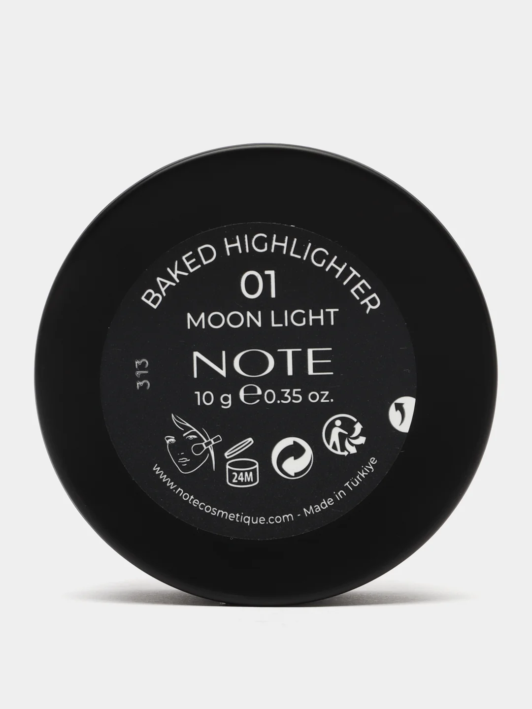 Бежевый хайлайтер запеченый NOTE Cosmetique baked highlighter