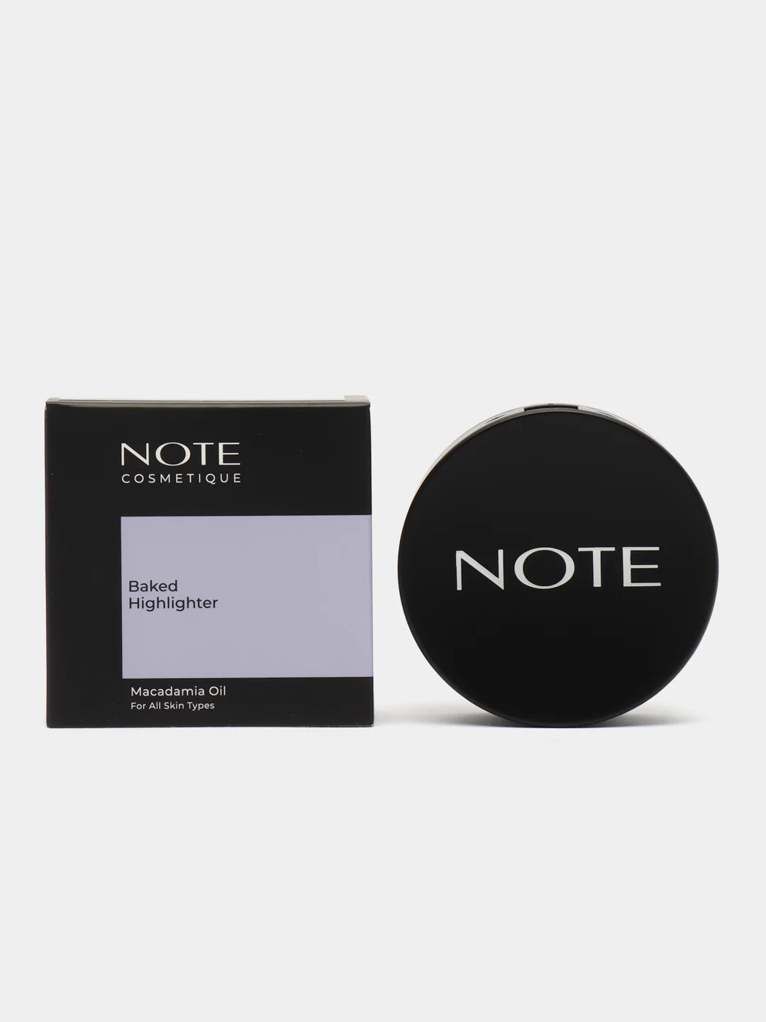 Бежевый хайлайтер запеченый NOTE Cosmetique baked highlighter