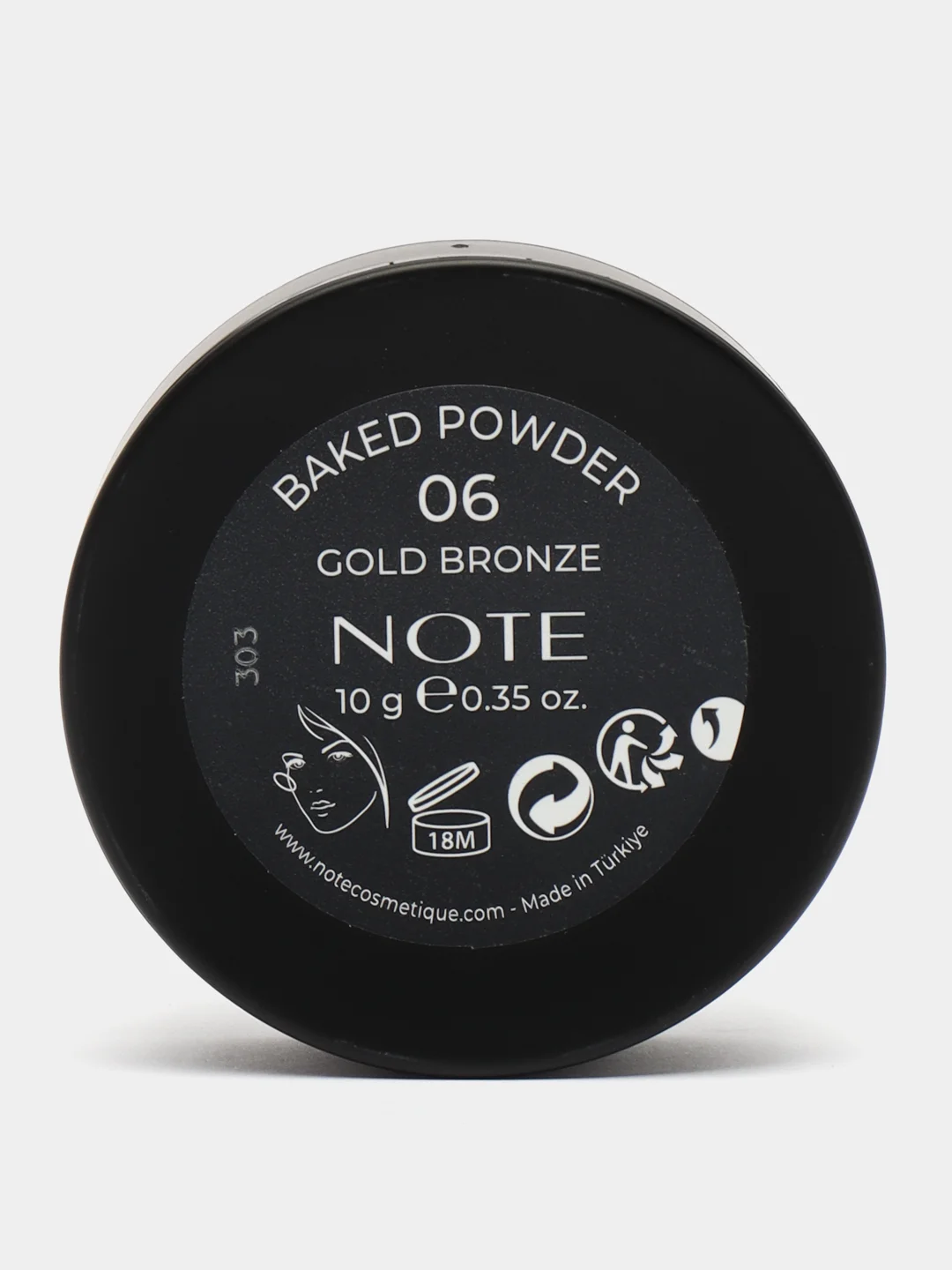 Карамельный пудра запеченая NOTE Cosmetique baked powder
