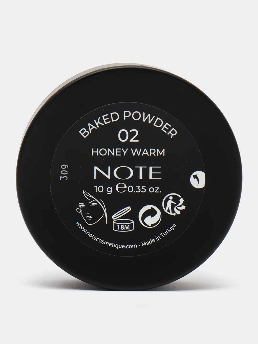 Бежевый пудра запеченая NOTE Cosmetique baked powder
