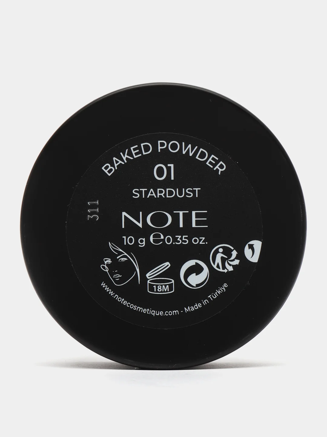 Карамельный пудра запеченая NOTE Cosmetique baked powder