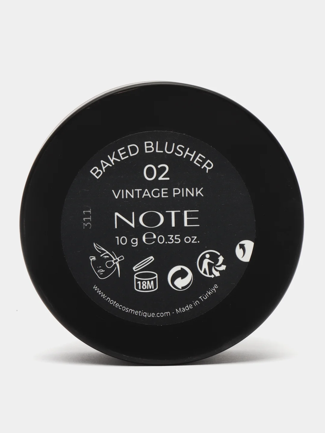 Медный румяна запеченые NOTE Cosmetique Baked blusher