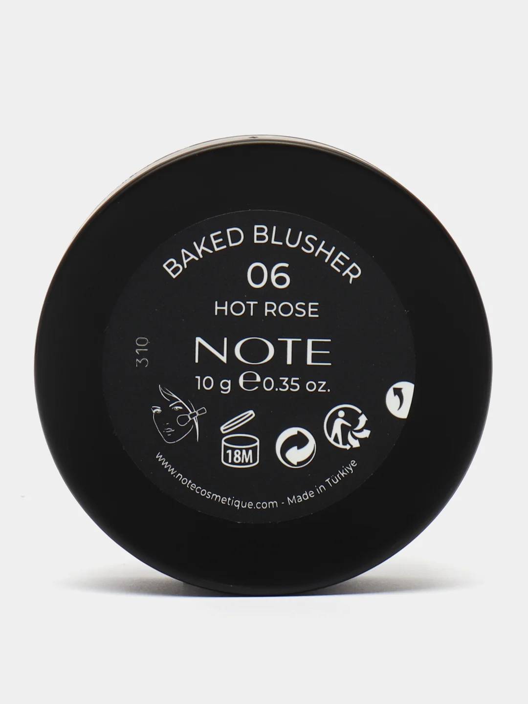 Розовый румяна запеченые NOTE Cosmetique Baked blusher