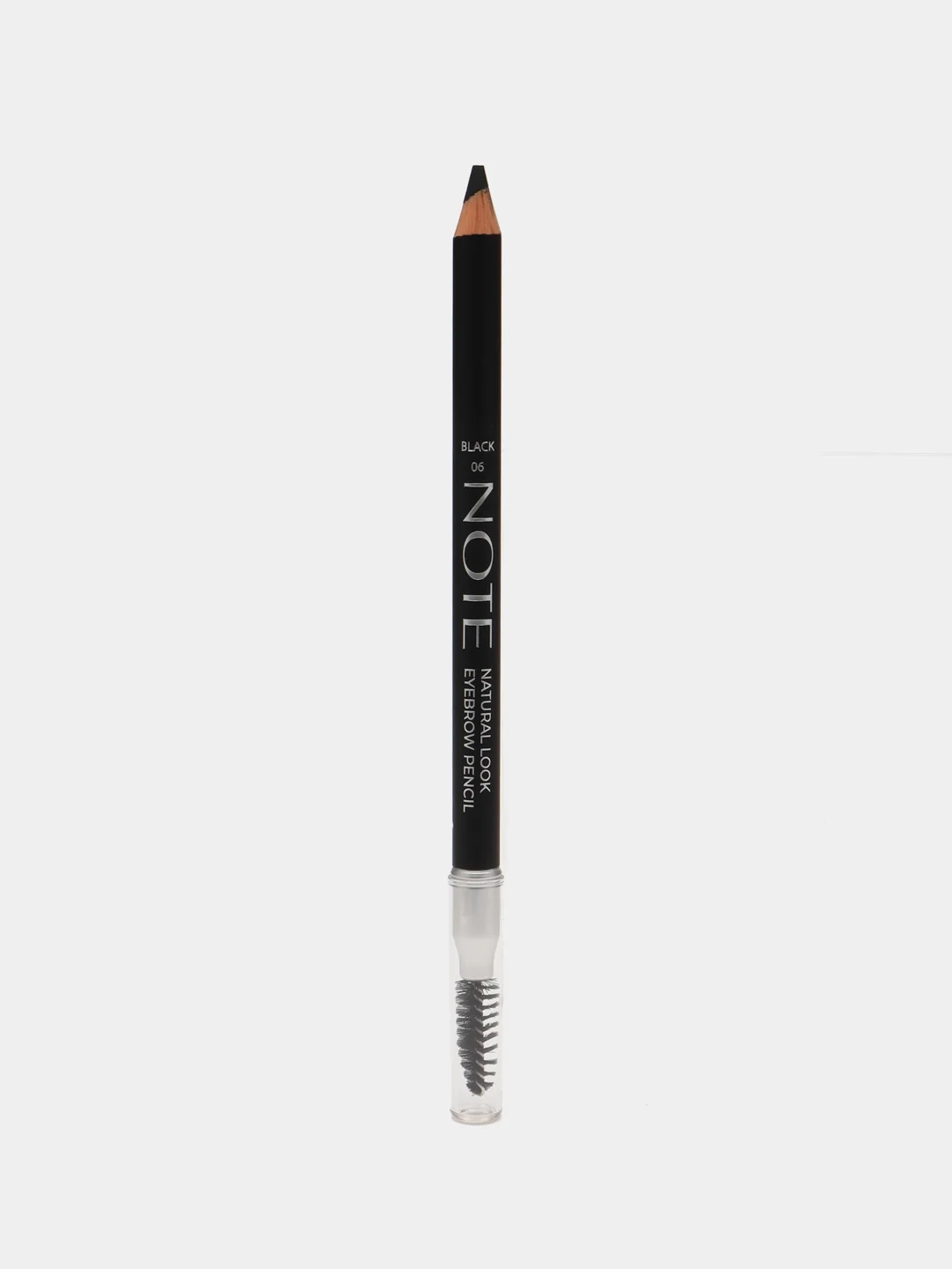 Тёмно-коричневый карандаш для бровей стойкий Открытый взгляд NOTE Cosmetique natural look eyebrow pencil