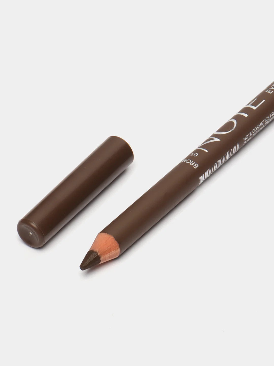 Бежевый меланж карандаш для бровей стойкий Открытый взгляд NOTE Cosmetique natural look eyebrow pencil