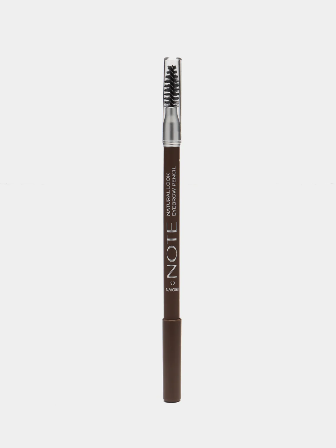 Бежевый меланж карандаш для бровей стойкий Открытый взгляд NOTE Cosmetique natural look eyebrow pencil