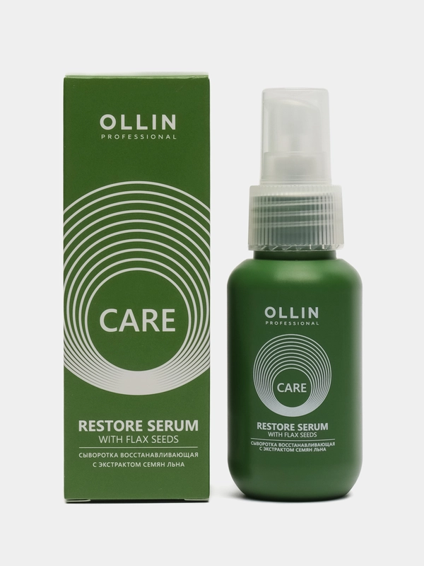 Сыворотка для восстановления волос с экстрактом семян льна CARE "OLLIN PROFESSIONAL" 50 мл